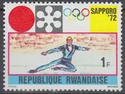 Ruanda Mi.Nr. 482A Olympiade 1972 Sapporo, Eiskunstlauf, gez. (1)