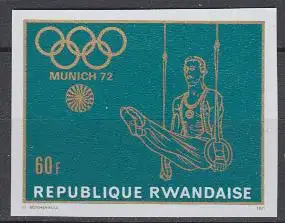 Ruanda Mi.Nr. 462B Olympiade 1972 München, Turnen, ungez. (60)