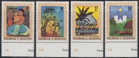 Samoa Mi.Nr. 442-45 Weihnachten (4 Werte)