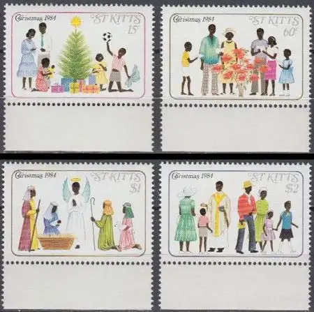 St. Kitts Mi.Nr. 152-55 Weihnachten (4 Werte)