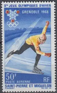 St. Pierre & M. Mi.Nr. 423 Olympische Winterspiele 1968, Eisschnelllauf (50)