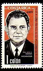 Costa Rica Mi.Nr. 638 Somoza, Präsident von Nicaragua (1)