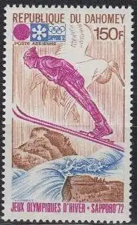 Dahomey Mi.Nr. 471 Olympische Winterspiele 1972 Sapporo, Skispringen (150)