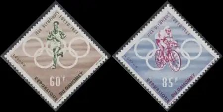 Dahomey Mi.Nr. 239-40 Olympia 1964 Tokio (2 Werte)