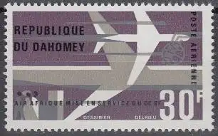 Dahomey Mi.Nr. 285 Air Afrique, Indienststellung Douglas-DC-8-F (30)