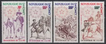 Dahomey Mi.Nr. 636-39 200Jahre USA-Unabhängigkeit (4 Werte)