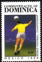 Dominica Mi.Nr. 950 Fußball WM Mexico 1986 (60C)