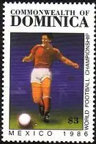 Dominica Mi.Nr. 952 Fußball WM Mexico 1986 (3$)