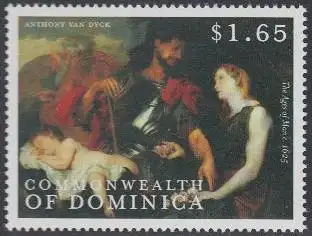 Dominica Mi.Nr. 2882 400.Geb.van Dyck, Allegorie der vier Lebensalter (1,65)