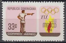 Dominikanische Rep. Mi.Nr. 917 Olymp. Spiele Mexico 1968, Pistolenschießen (33)