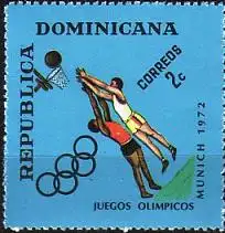 Dominikanische Rep. Mi.Nr. 1004 Olympia 1972 München, Basketball (2C)