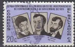 El Salvador Mi.Nr. 838 Unabhängigkeitsbewegung Mittelamerik. Staaten (20)