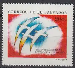 El Salvador Mi.Nr. 1758 Französische Revolution, Möwen (90)