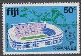 Fidschi-Inseln Mi.Nr. 462 Fußball-WM Spanien, Stadion und Spielszene (50)