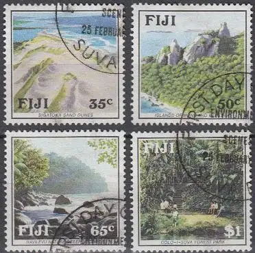 Fidschi-Inseln Mi.Nr. 632-35 Naturschutzgebiete (4 Werte)