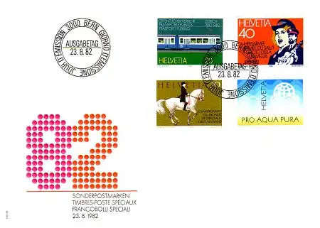 Schweiz Mi.Nr. 1232-35 Jahresereignisse 1982 (4 Werte)