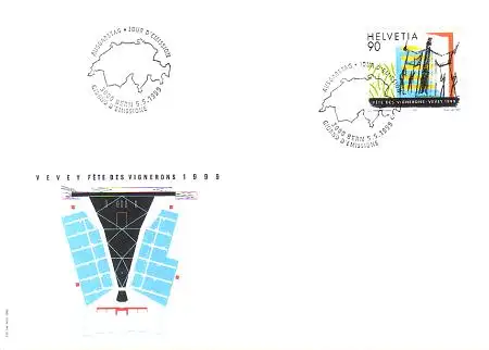 Schweiz Mi.Nr. 1687 Jahresereignisse, Winzerfest Vevey (90)