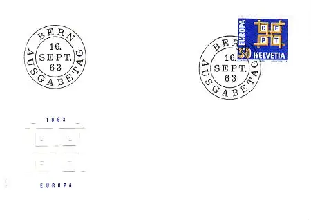 Schweiz Mi.Nr. 781 Europa 63, Buchstaben CEPT in Ornament (50)