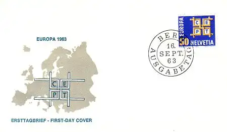 Schweiz Mi.Nr. 781 Europa 63, Buchstaben CEPT in Ornament (50)