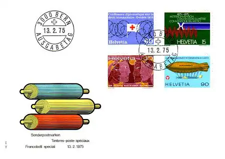 Schweiz Mi.Nr. 1046-49 Jahresereignisse 1975 (I) (4 Werte)