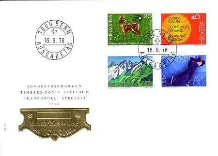 Schweiz Mi.Nr. 1079-82 Jahresereignisse 1976 (II) (4 Werte)