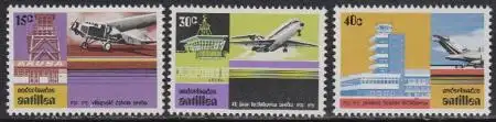 Niederl.Antillen Mi.Nr. 301-03 40J. Flughafen auf Aruba (3 Werte)