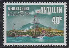 Niederl.Antillen Mi.Nr. 321 Salutschüsse Stars a.Stripes Brigg Andrea Doria (40)