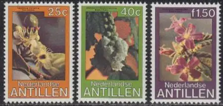 Niederl.Antillen Mi.Nr. 398-400 Blumen (3 Werte)