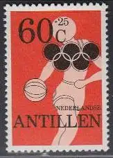 Niederl.Antillen Mi.Nr. 428A Olymp. Sommerspiele Moskau, Basketball (60+25)