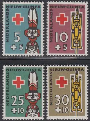 Niederl. Neuguinea Mi.Nr. 49-52 Für das Rote Kreuz (4 Werte)