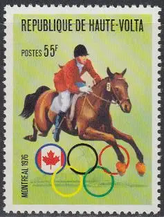 Obervolta Mi.Nr. 618 Olympia 1976 Montreal, Reiten (55)