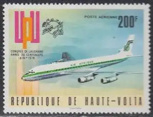 Obervolta Mi.Nr. 521 UPU - Jubiläumskongress, Air Afrique - Flugzeug (200)