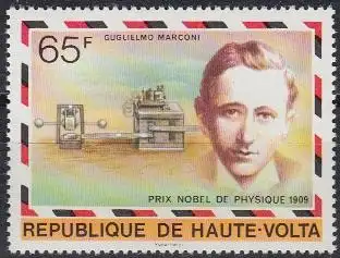 Obervolta Mi.Nr. 685 Nobelpreisträger, G. Marconi, Physik (65)