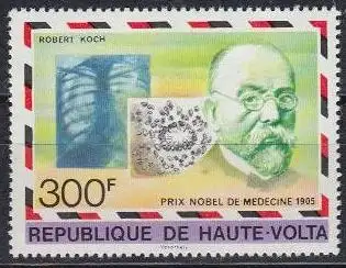 Obervolta Mi.Nr. 688 Nobelpreisträger, Robert Koch, Medizin (300)