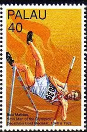 Palau Mi.Nr. 1085 100 Jahre Olympische Spiele, Bob Mathias (40)