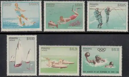 Panama Mi.Nr. 734-39 Olympia 1964 Tokio (6 Werte)