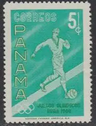 Panama Mi.Nr. 573A Olympiade 1960 Rom, Fußball (5)