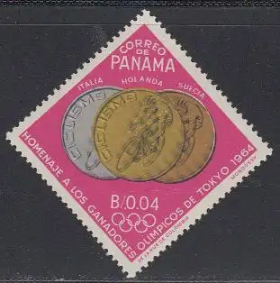 Panama Mi.Nr. 789 Olympiade 1964 Tokio, Medaillengewinner Radfahren (0,04)