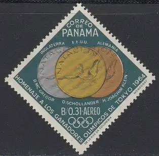 Panama Mi.Nr. 795A Olympiade 1964 Tokio, Medaillengewinner, Schwimmen (0,31)