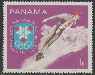 Panama Mi.Nr. 1047 Olympiade 1968 Grenoble, Skispringen (1)