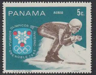 Panama Mi.Nr. 1048 Olympiade 1968 Grenoble, Abfahrtslauf (5)