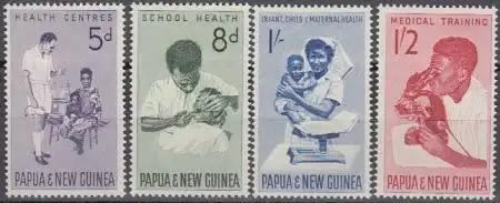 Papua Neuguinea Mi.Nr. 58-61 Öffentlicher Gesundheitsdienst (4 Werte)