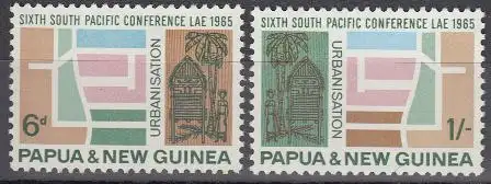 Papua Neuguinea Mi.Nr. 78-79 6.Südpazifik-Konferenz (2 Werte)