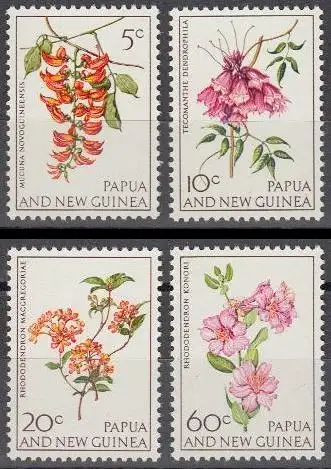 Papua Neuguinea Mi.Nr. 102-05 Blumen (4 Werte)