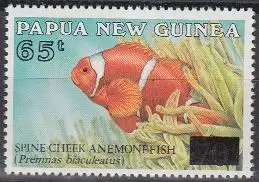 Papua Neuguinea Mi.Nr. 721 Korallenfisch (65 a.70)