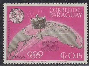 Paraguay Mi.Nr. 1472 100J. Int. Fernmeldeunion ITU, Satellit über Erde (0,15)