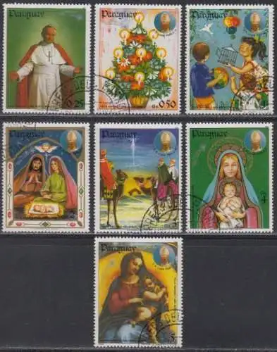 Paraguay Mi.Nr. 3726-32 Weihnachten 1983 (7 Werte)