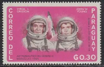 Paraguay Mi.Nr. 1505 Raumfahrt, Gemini 3 (0,30)