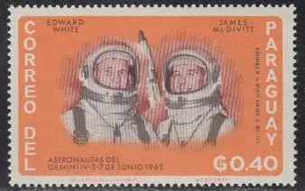 Paraguay Mi.Nr. 1506 Raumfahrt, Gemini 4 (0,40)