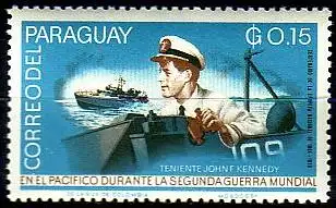 Paraguay Mi.Nr. 1455 Kennedy im Patrouillenboot (0,15)